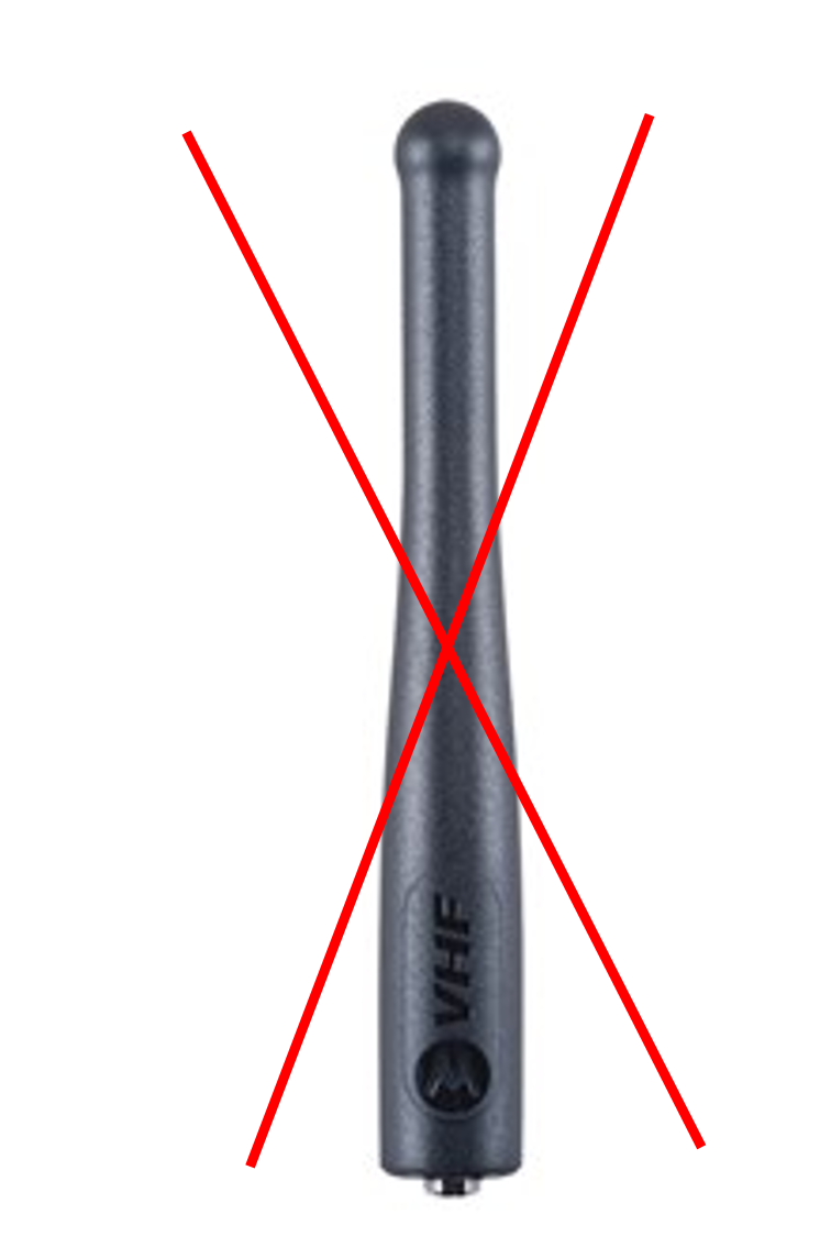 VHF Stubby Antenna 11cm (160-174MHz) SMA Connector