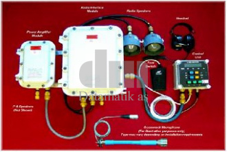 ATEX crane radio w/ VHF/UHF loudspeaker/Footswitch/Gooseneckmic